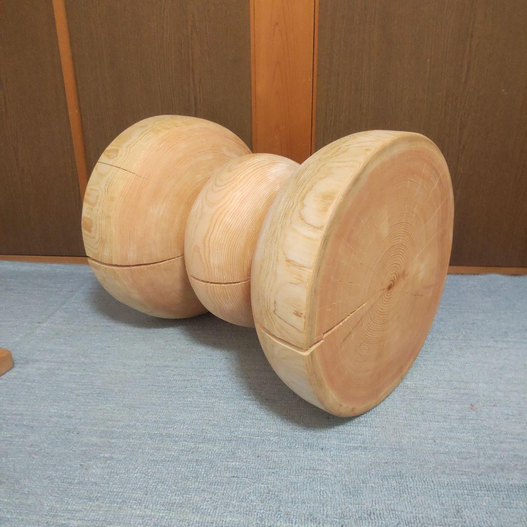 トントン拍子さん専用檜丸太椅子 スツール