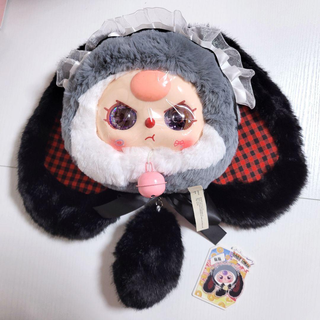 紫オイル目】babythree 開運うさぎ ポーチ 400%サイズ 黒うさぎ - メルカリ