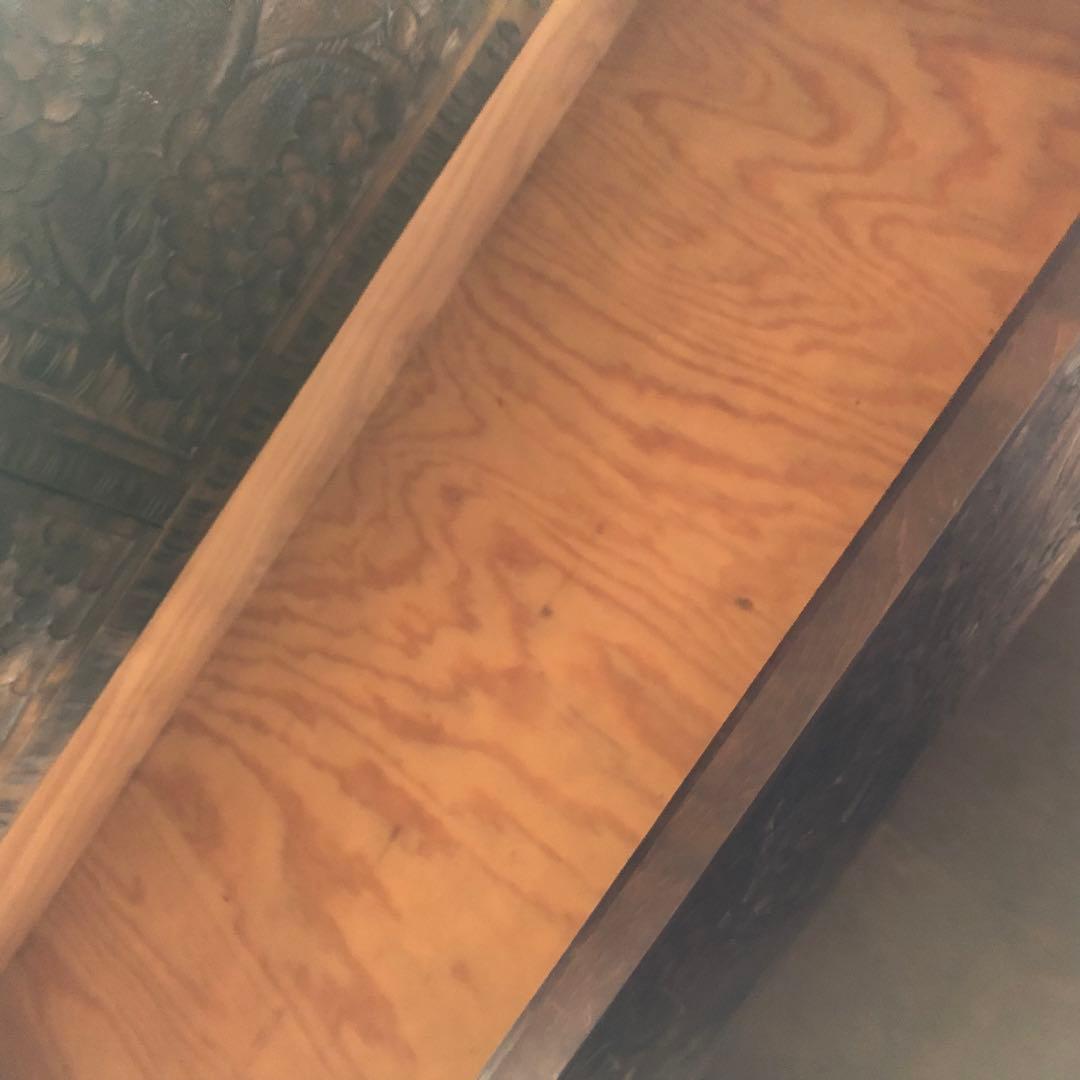 軽井沢彫 箪笥 チェスト 伝統工芸 民芸家具 5杯