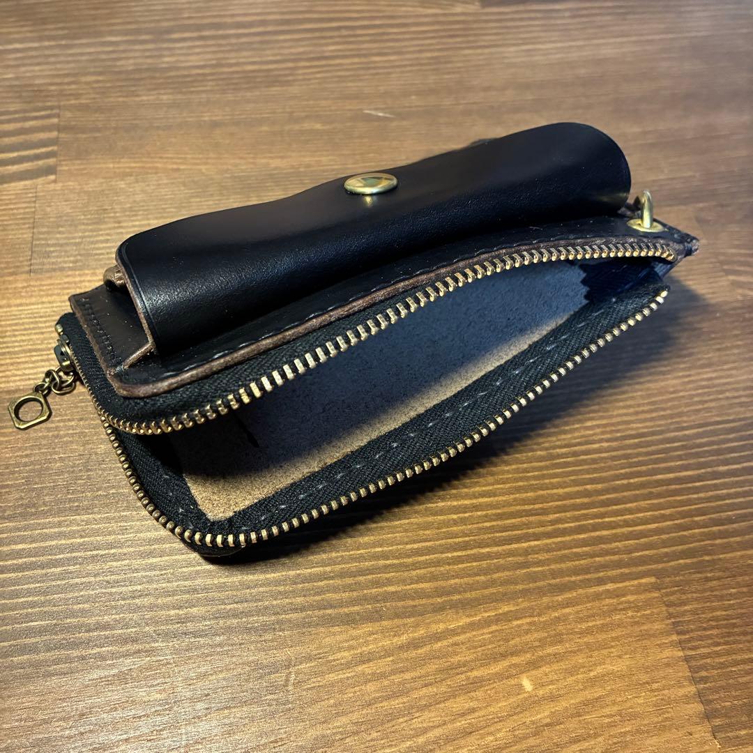 フラグメントケース　トラッカーウォレット　ホーウィン社　クロムエクセル　茶芯