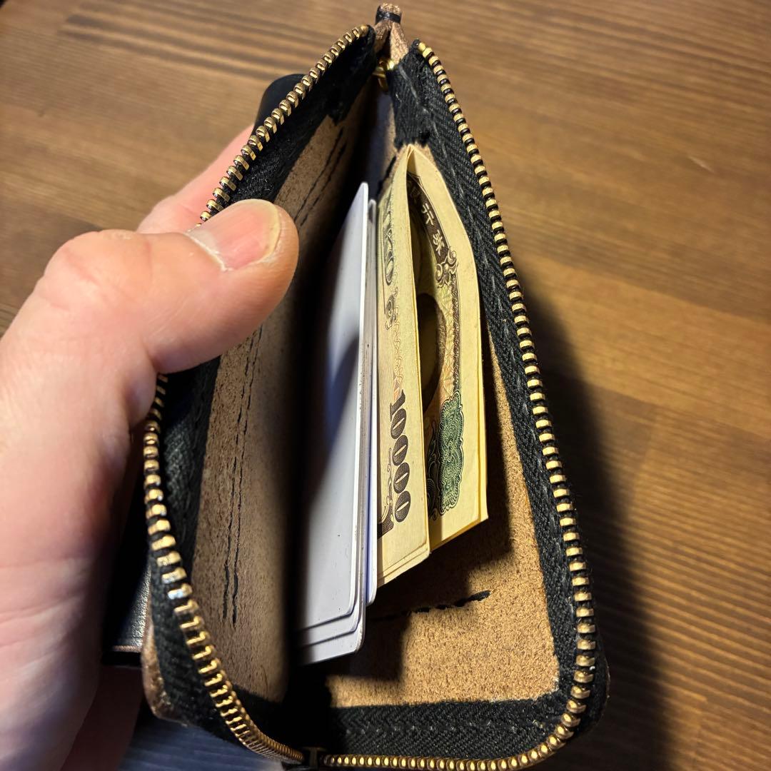 フラグメントケース　トラッカーウォレット　ホーウィン社　クロムエクセル　茶芯