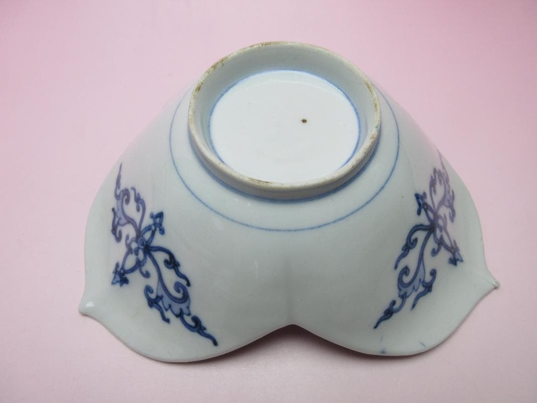 大聖寺伊万里 柿右衛門写し 色絵 龍紋 花形 中鉢 向付 5客 70916