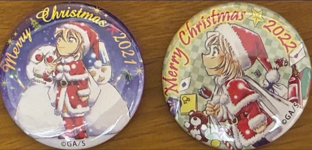名探偵コナン 青山剛昌ふるさと館 灰原哀 クリスマス 非売品 缶バッジ