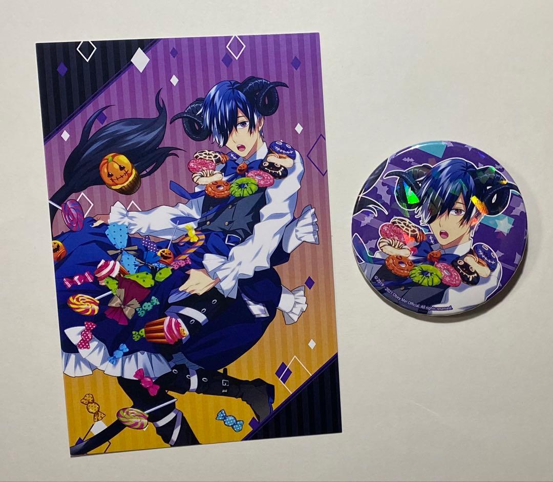 Obey Me! ベルフェゴール 缶バッジ＆ポストカード - メルカリ