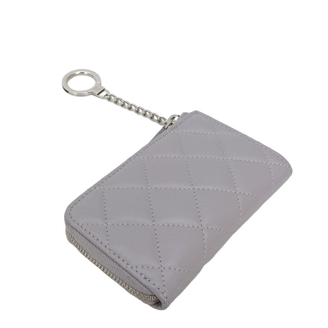 本物 美品■シャネル■スモールウォレット マトラッセ キーホルダー ケース