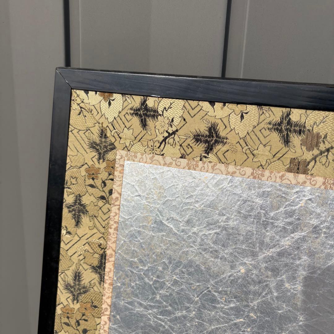 昭和レトロ 日本画 美人画 二曲屏風 白洋 落款あり 衝立 日本画家