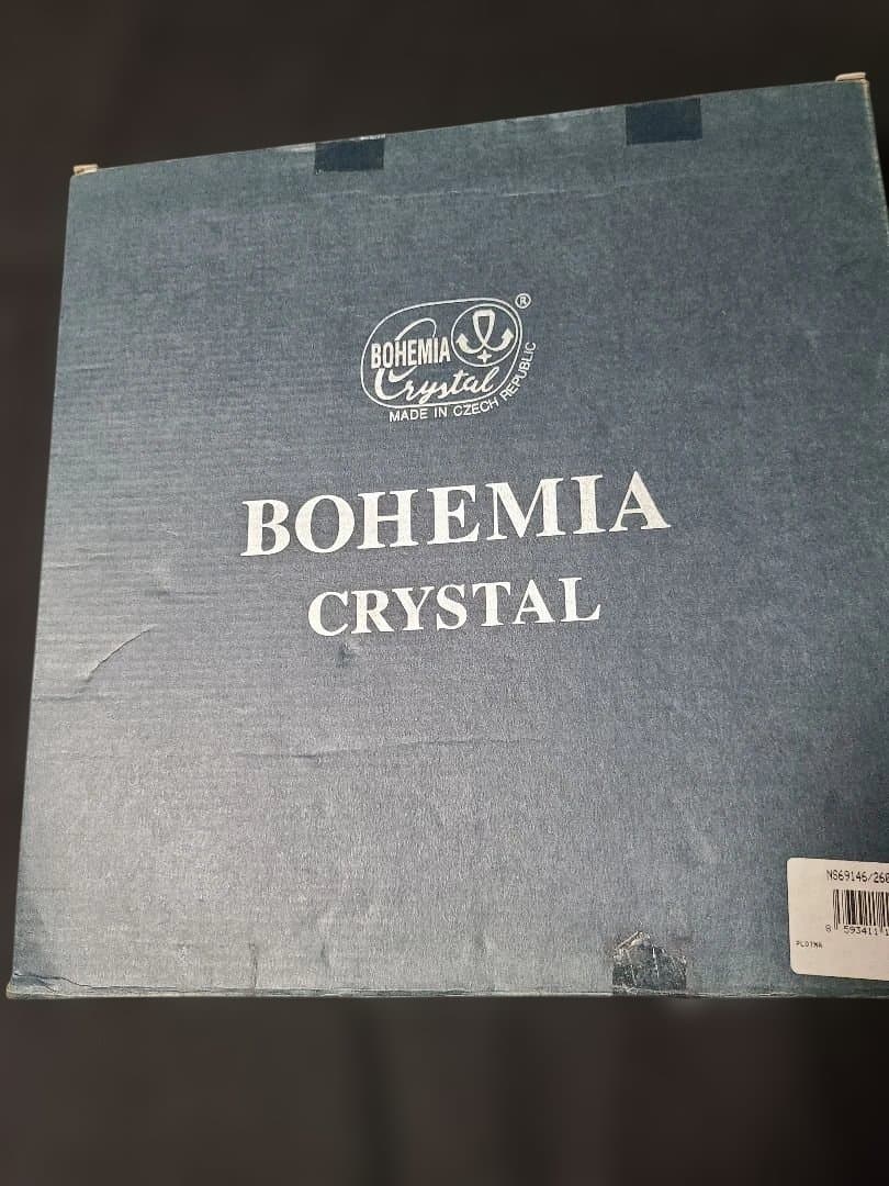 BOHEMIA Crystal 500pk 24%pbo 角皿プレート