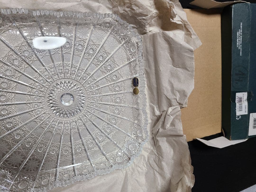 BOHEMIA Crystal 500pk 24%pbo 角皿プレート