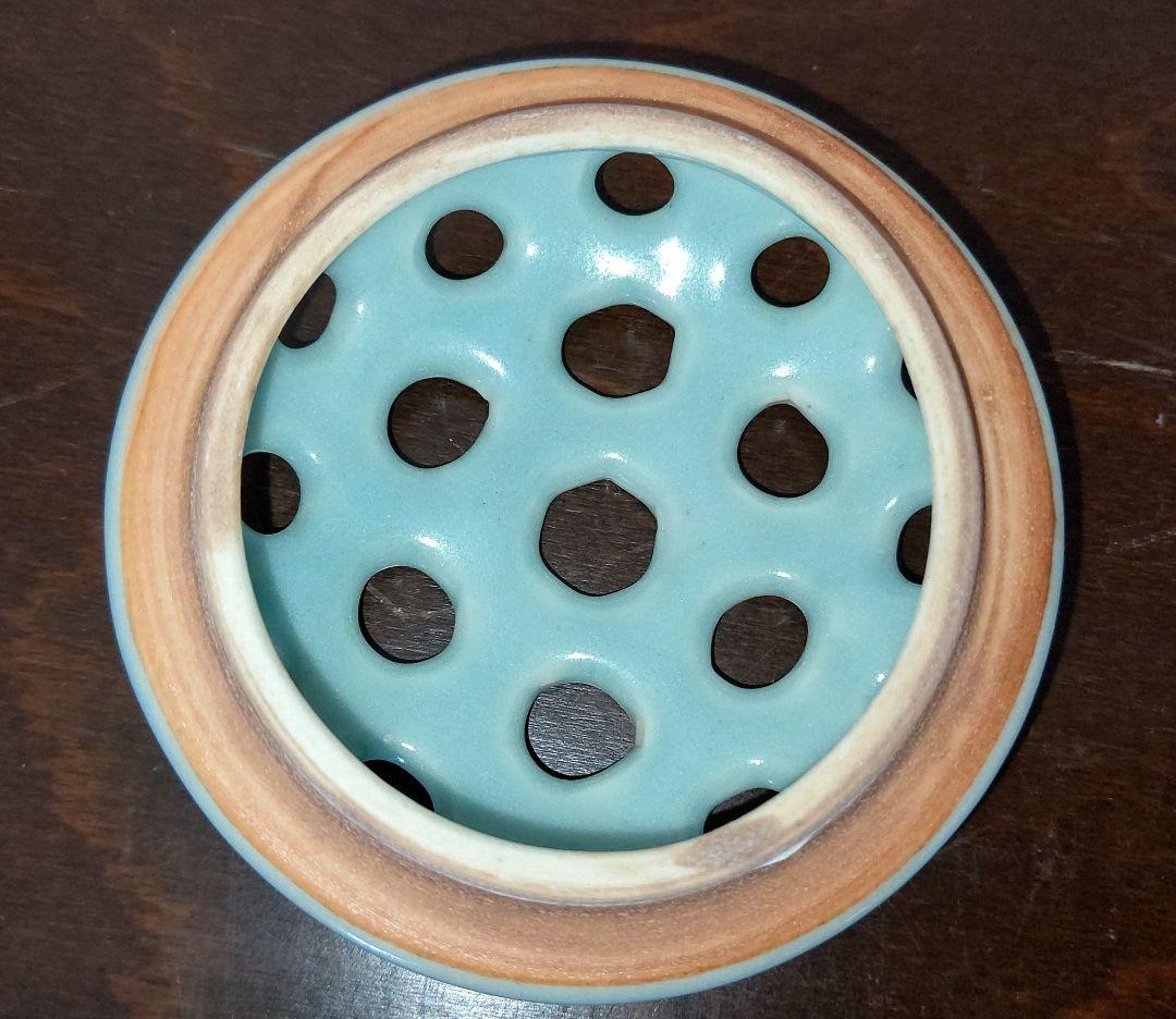 平安洛山作 香炉 三足炉 青瓷香爐 木箱入 美術品・アンティーク・