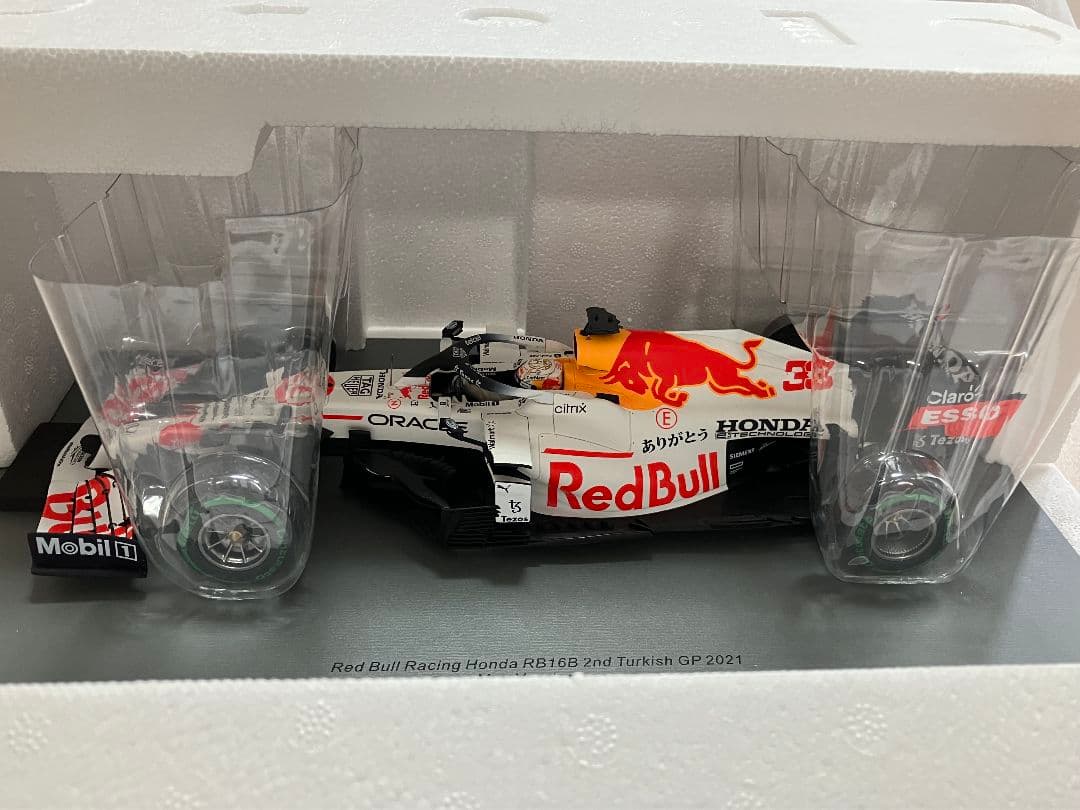 O⑭ 1/18 スパーク製 レッドブルRB16BトルコGP ありがとうカラー