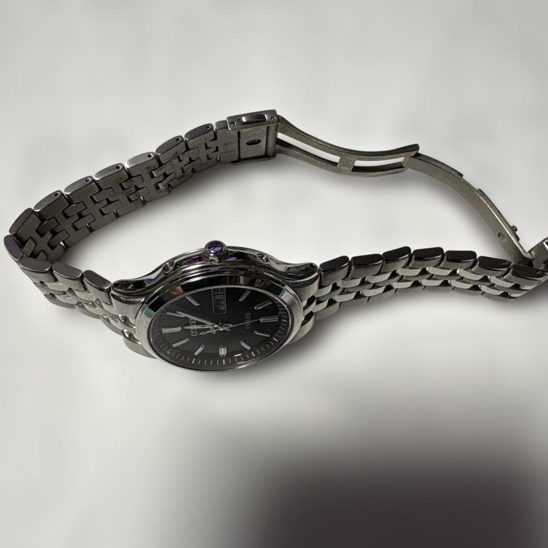 シチズン エクシード H100-T018661 電波ソーラー チタン　黒色文字盤