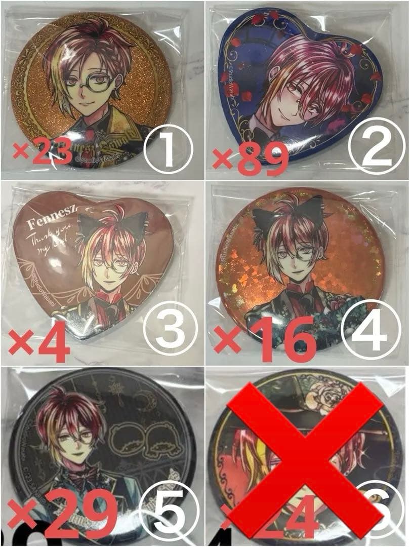 あくねこ フェネス まとめ売り 【 缶バッジ ぱしゃこれ アクスタ 】