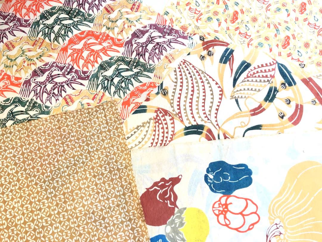 小島悳次郎￼ 型染 紅型染 14枚