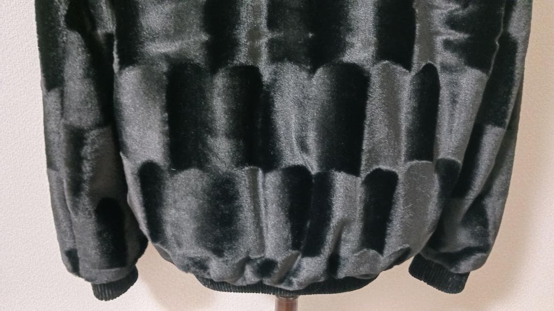 イタリア製 ミンク ＆ カシミヤ混 ファーコート 毛皮 厚手 防寒 日本サイズL