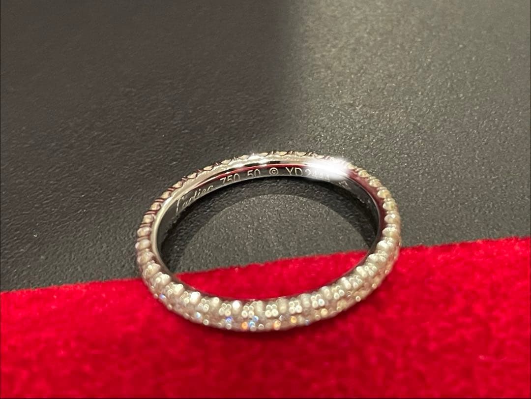 エタンセル　ドゥ　カルティエ　ウェディングリング　２mm 10号　フルエタニティ