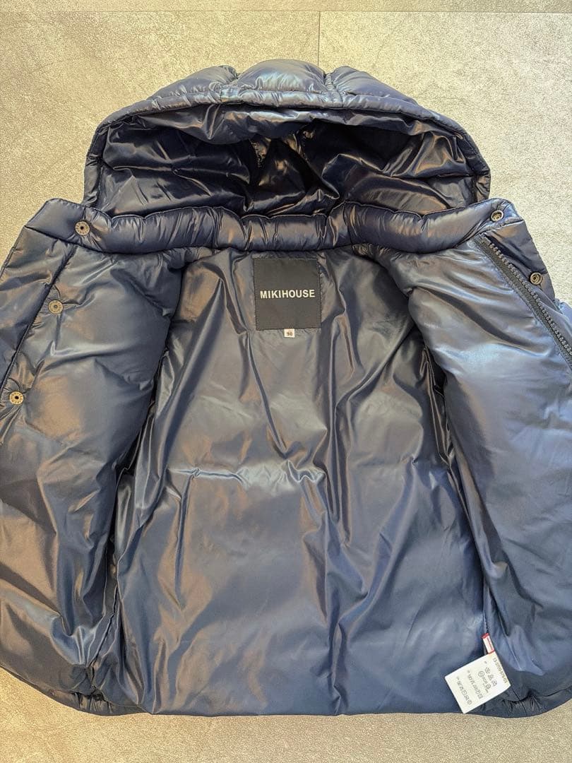 ミキハウス ダウン 90サイズ ネイビー