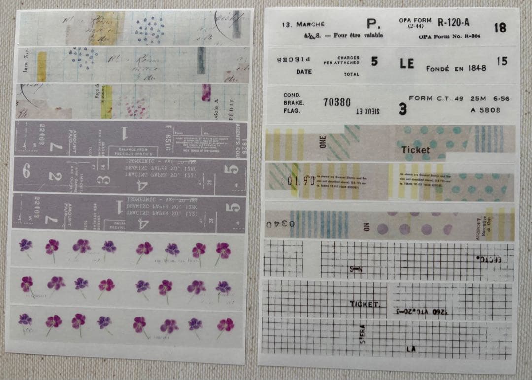 ヨハク　マステ281種各約50cm クリアマステ27種各6片　お裾分け切り売り