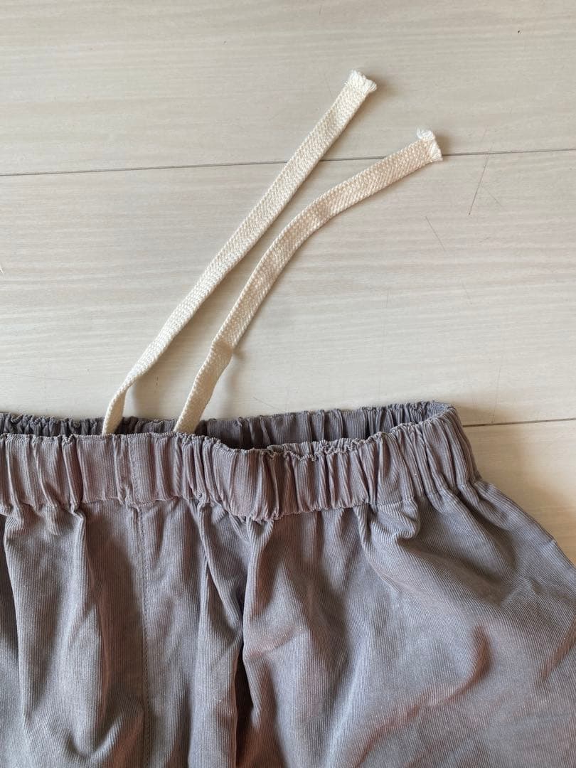 huis 遠州織物 みじんコール サルエルバルーンパンツ コーデュロイ