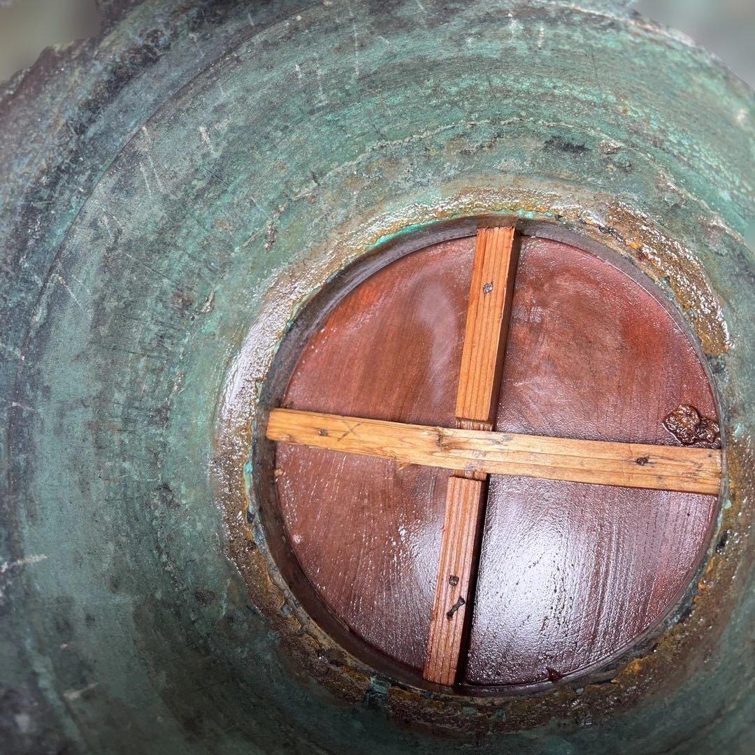 アンティーク雑貨 骨董 大正昭和初期 銅火鉢 高さ約240mm