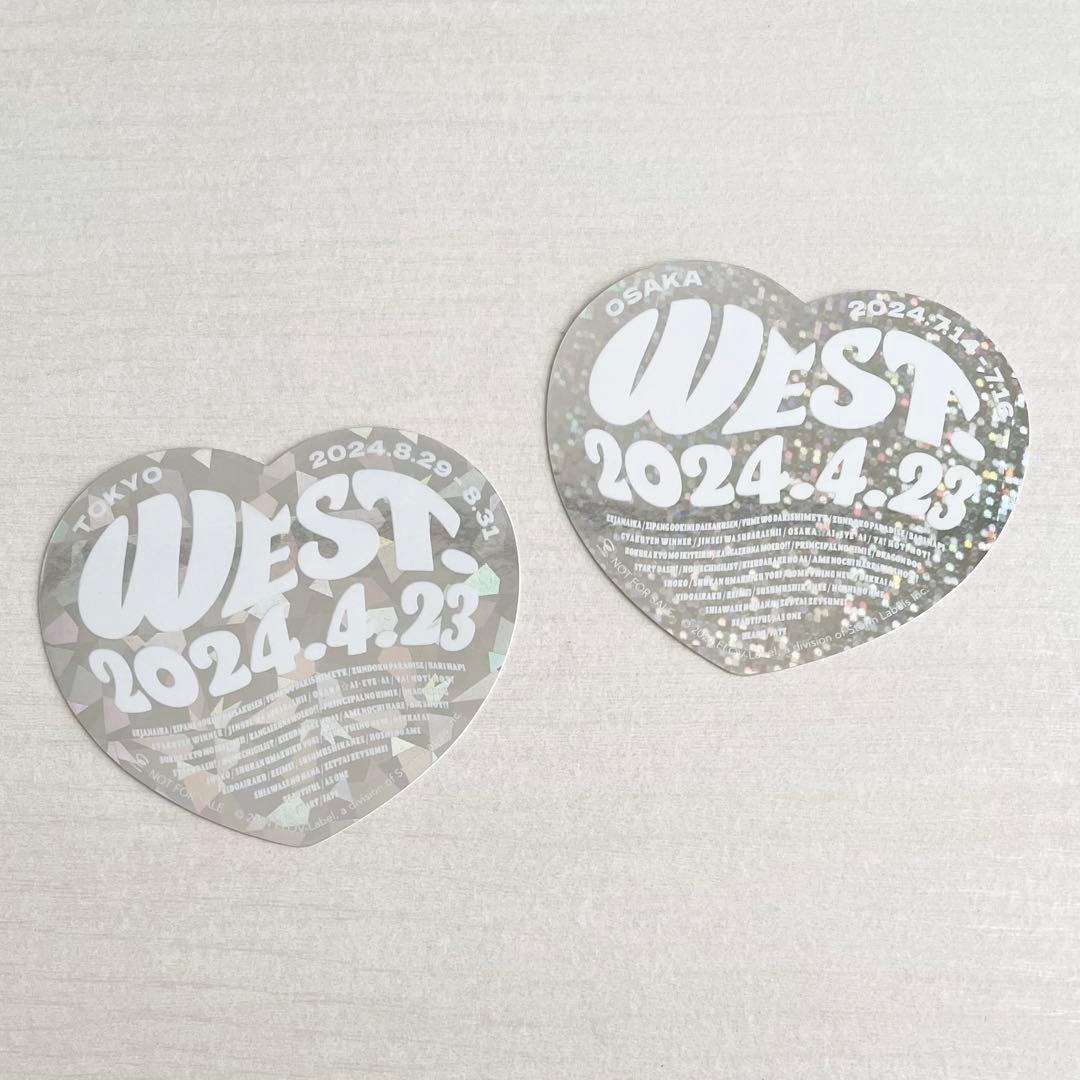 WEST. AWARD DOME 会場限定 CD購入特典 ステッカー 東京 大阪 - メルカリ