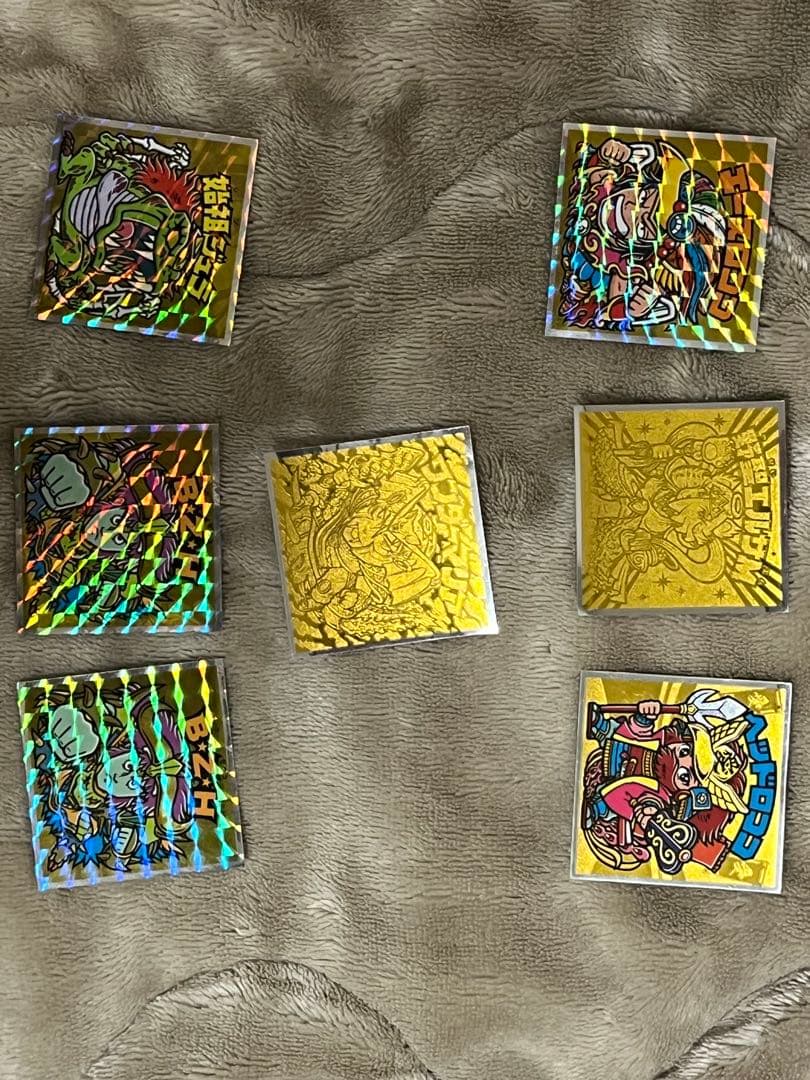 ドラゴンボールウエハースシール、カビゴンUR、ビックリマンチョコのシール