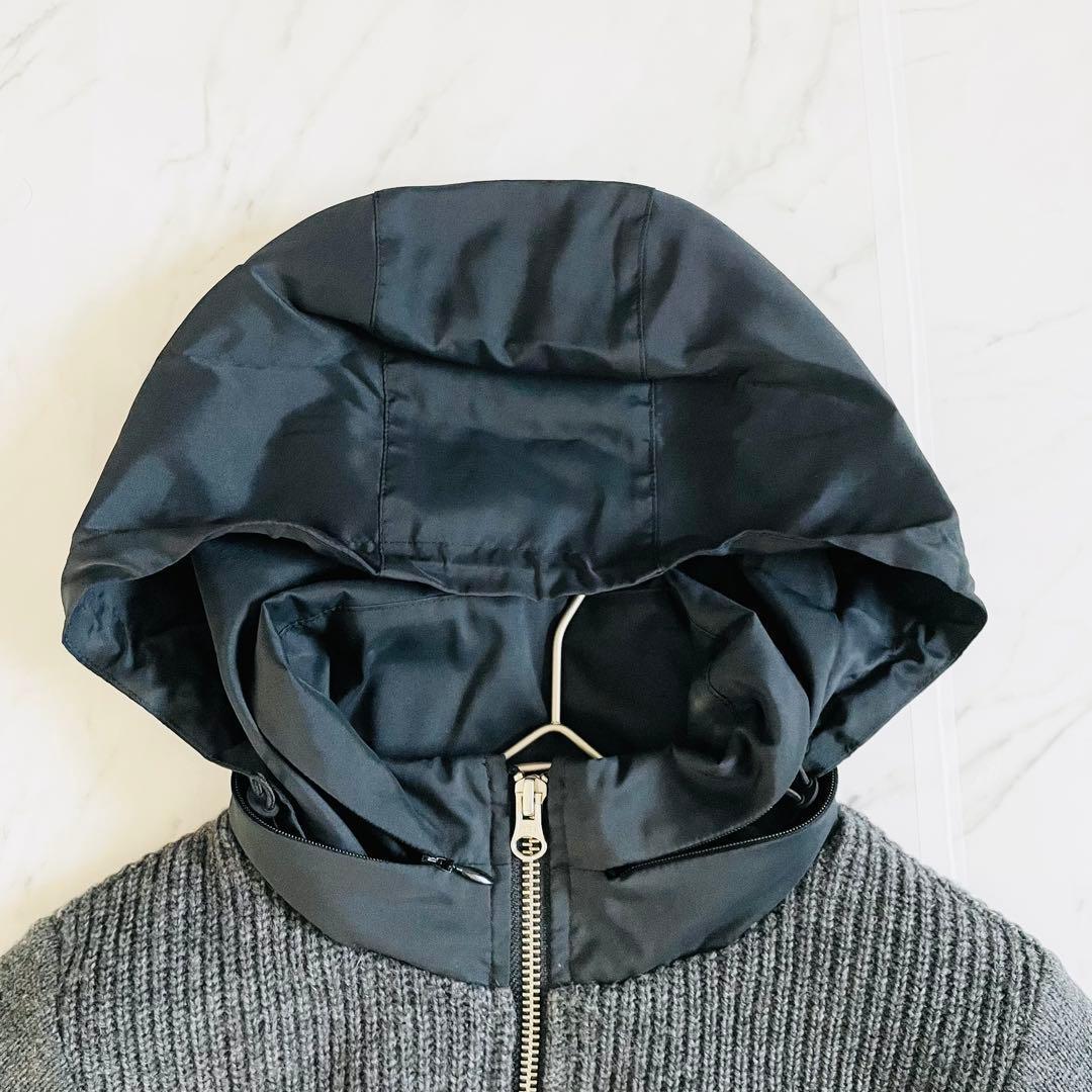 【日本製】マスターバニーエディション　ニットジャケット 裏地付きフード収納