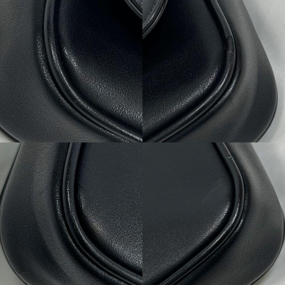 【美品】ヴィヴィアンウエストウッド ショルダーバッグ レザー オーブ リボン 黒