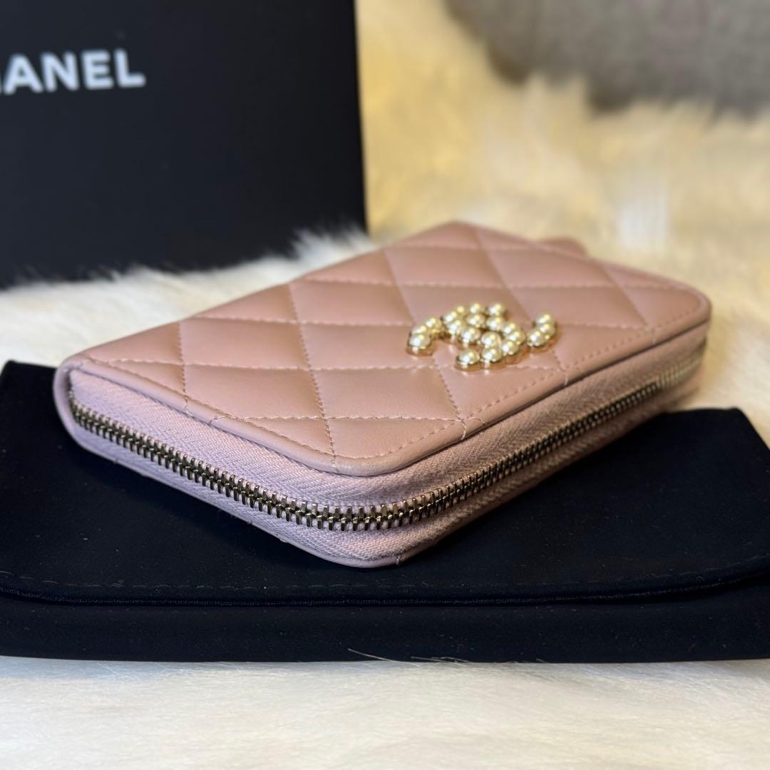 CHANEL シャネル マトラッセ ジップ パース フラグメントケース