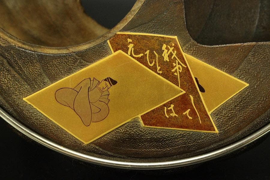 百人一首 蒔絵 煙草盆(ZE467)