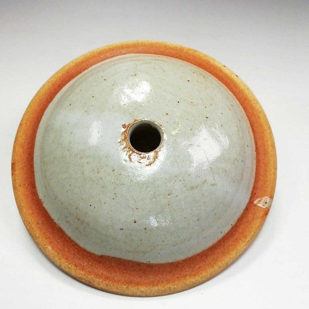 S289 水指 『麦藁手四季団扇』『松古窯 佐久間芳丘』 共箱 茶道具