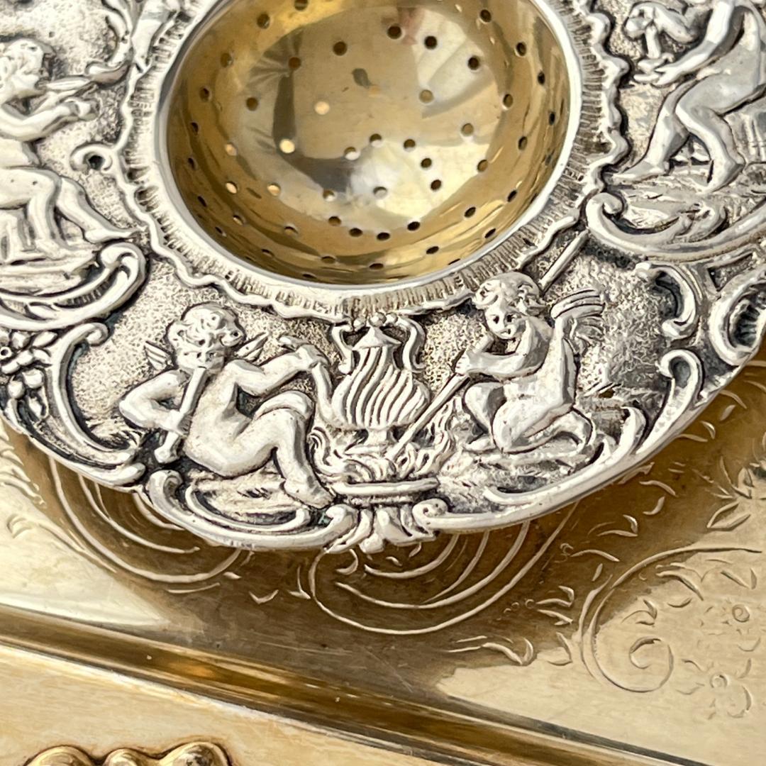 【ドイツ】 天使のティーストレナー【純銀】