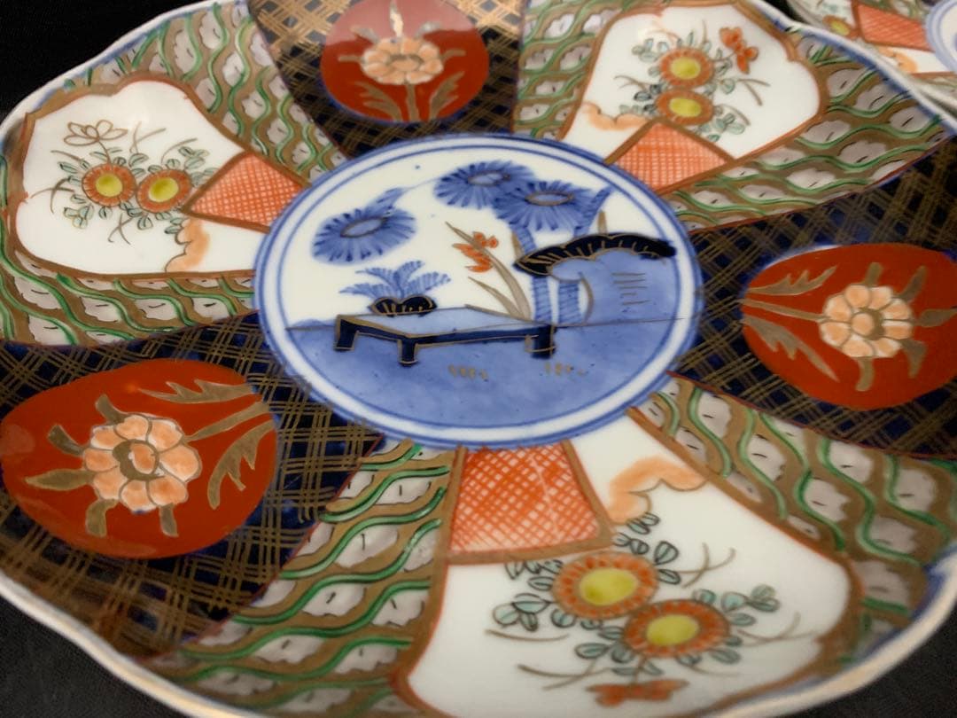risa様専用古伊万里 色絵金彩 七寸皿 5枚 古美術 時代器