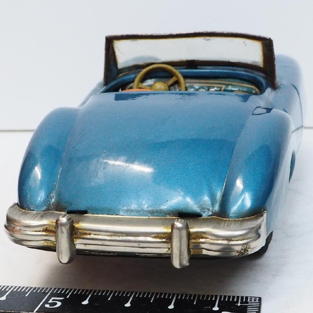 旧バンダイ【MGA 1600クーペ青ブルー 小】ブリキtin toy car箱無