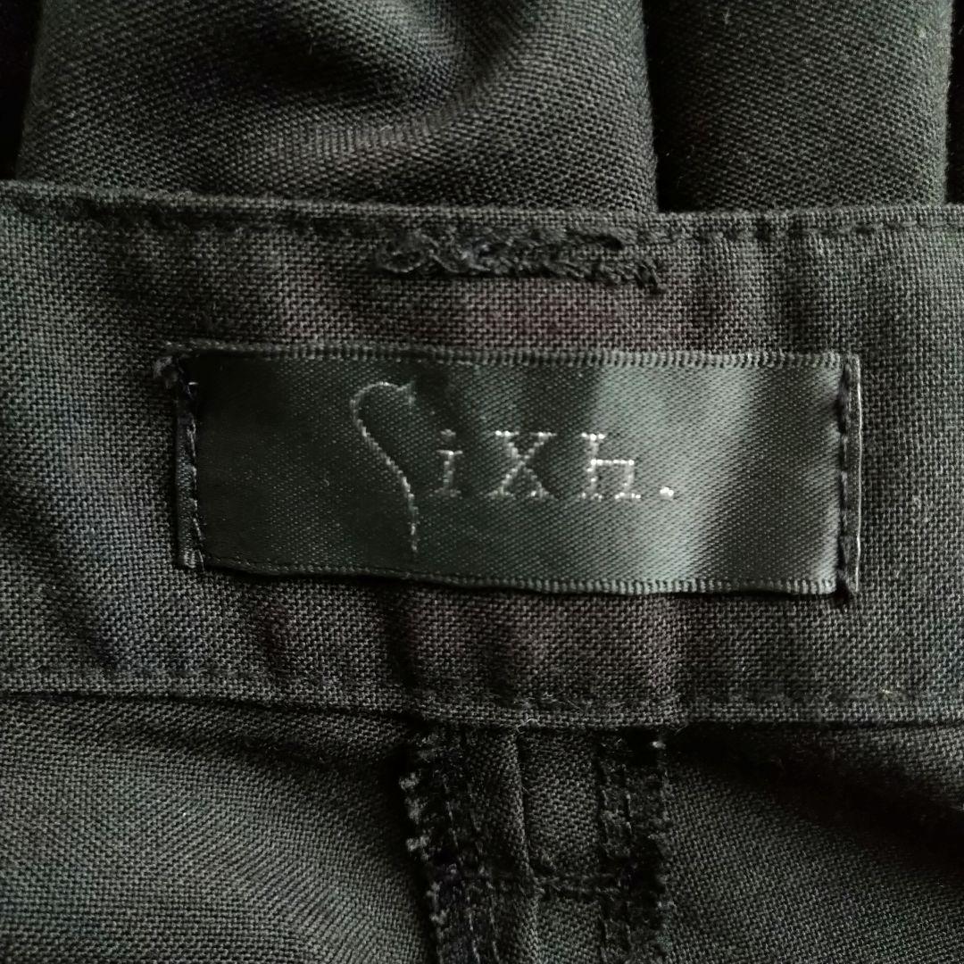 エイチナオト サルエルパンツ ワイドレッグ デザインパンツ チドリ 黒