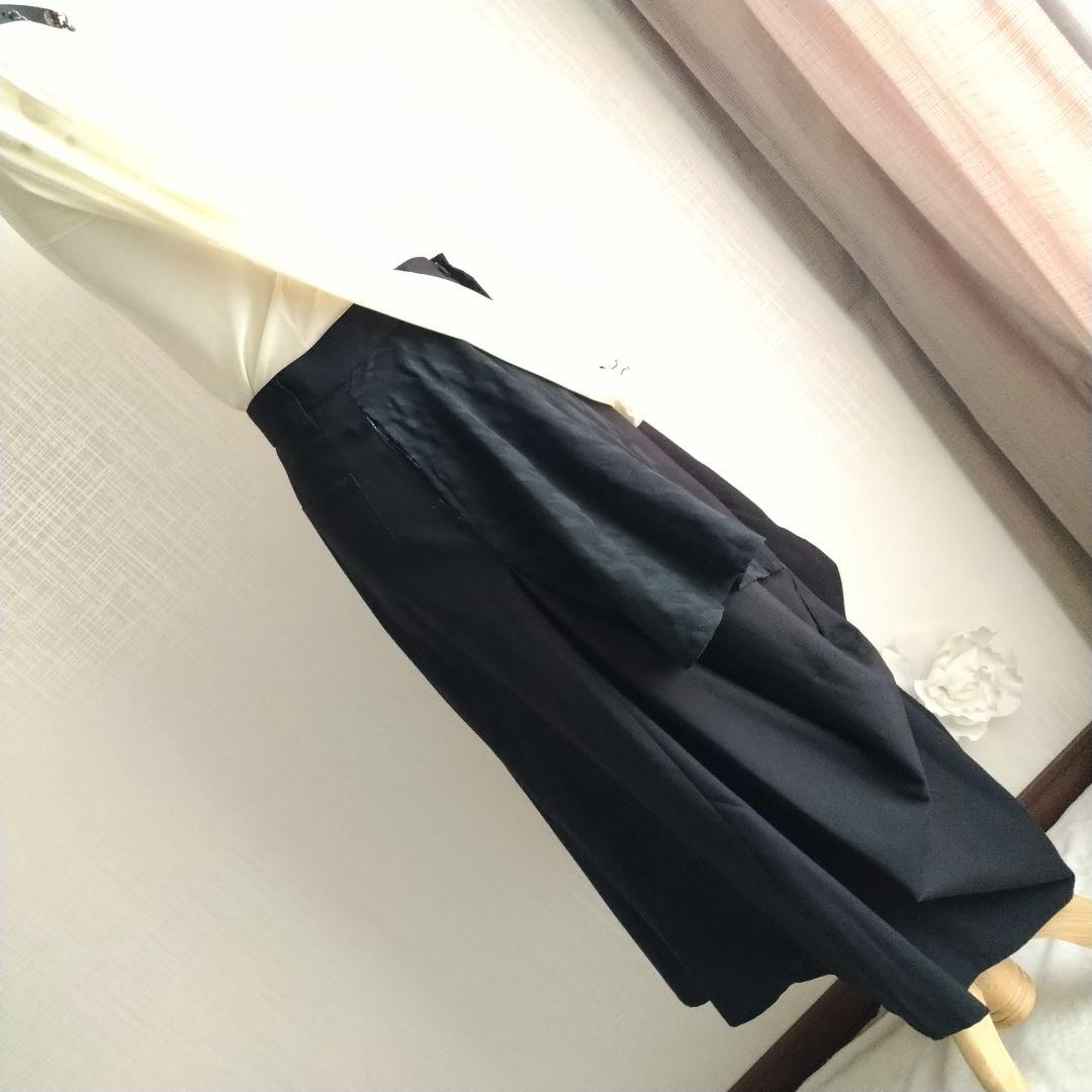 エイチナオト サルエルパンツ ワイドレッグ デザインパンツ チドリ 黒