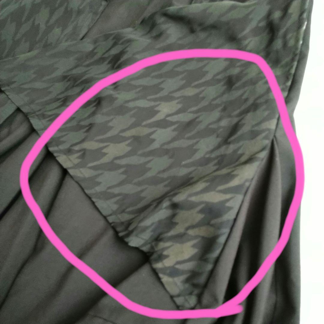 エイチナオト サルエルパンツ ワイドレッグ デザインパンツ チドリ 黒