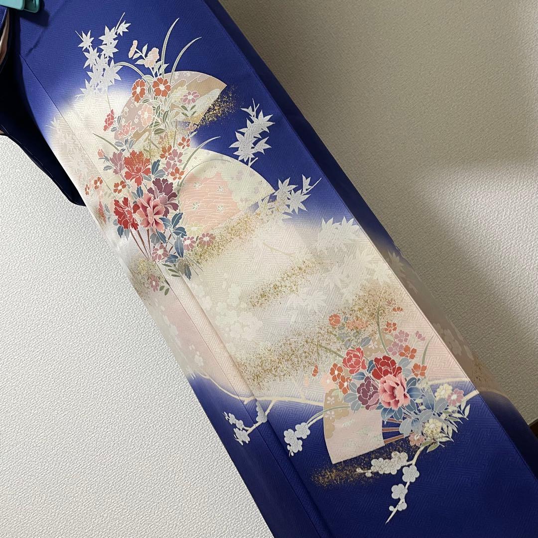 ブルー 4点 フルセット 訪問着 入学式 卒業式 入園式 春 秋 冬 - メルカリ