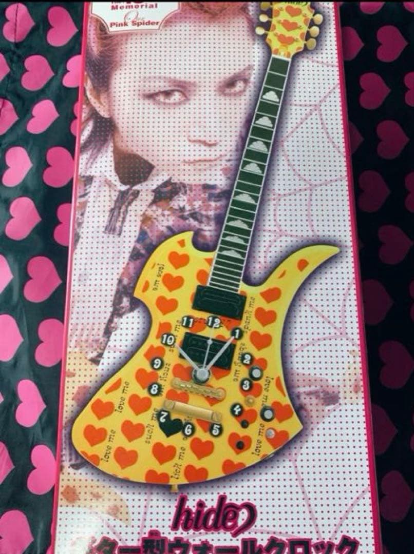 hideギター ウォールクロック - メルカリ