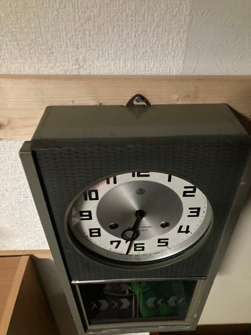 希少 アンティーク愛知時計電機21日巻 柱時計 chingchang