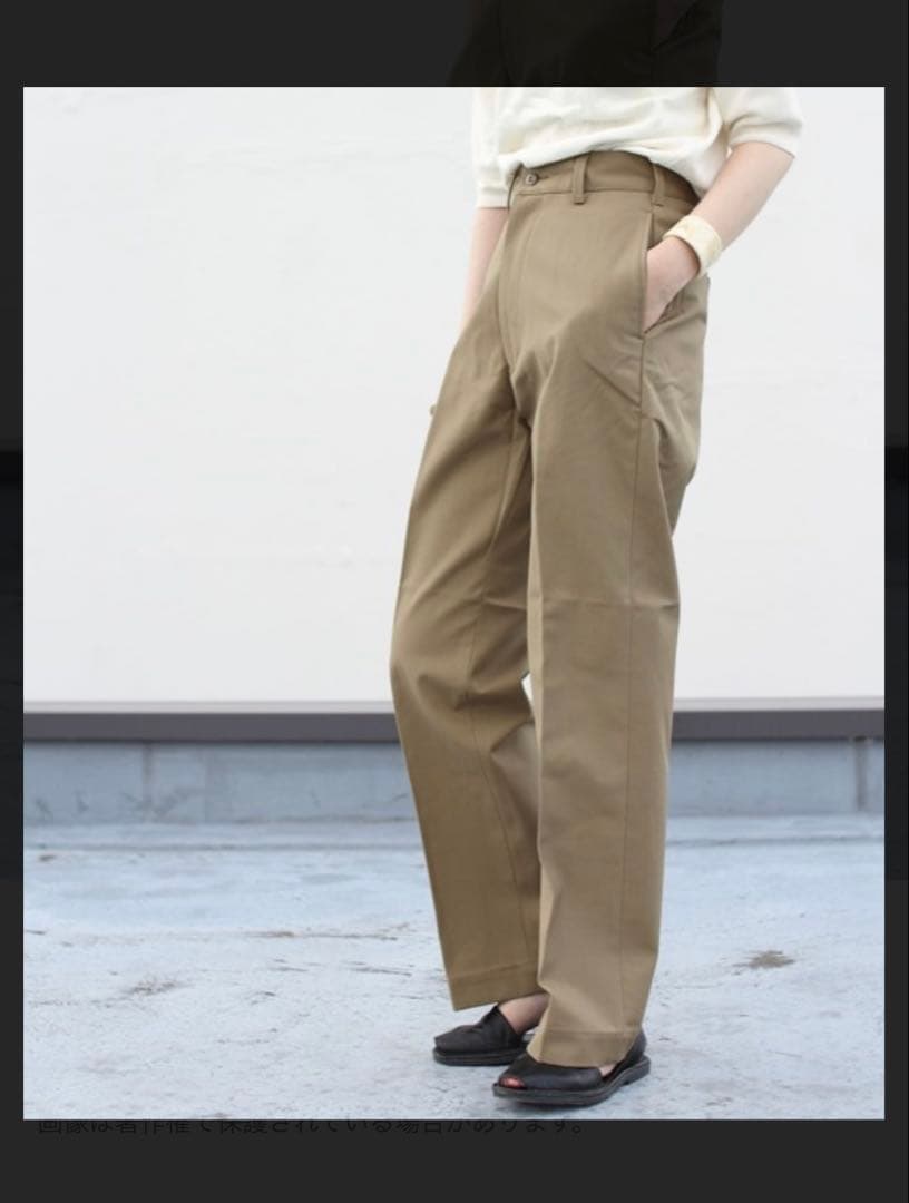 THE SHINZONE ベージュ ワイドパンツ 34 - メルカリ