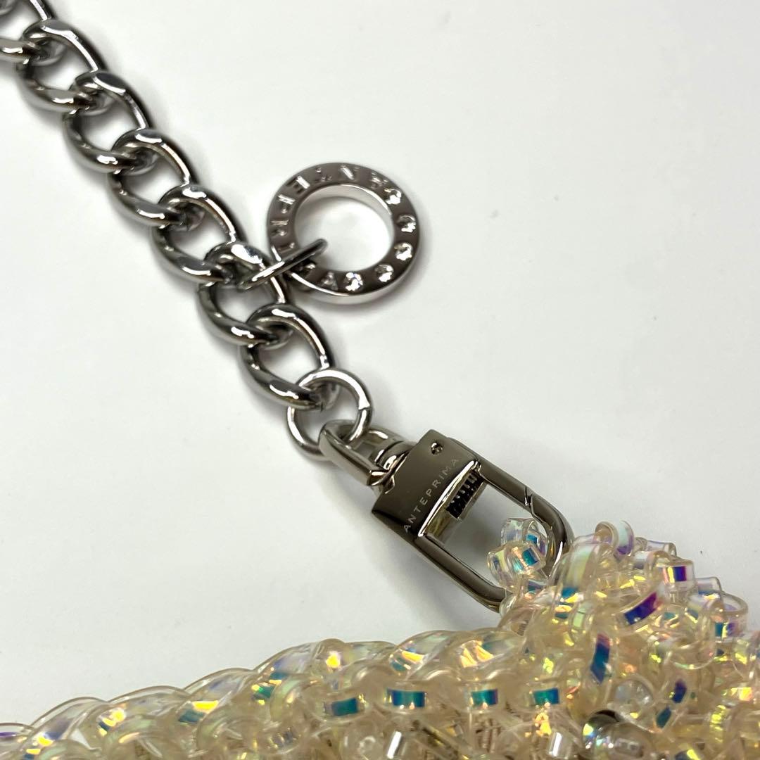 【極美品】アンテプリマ ワイヤーバッグ チェーン ショルダーバッグ リボン