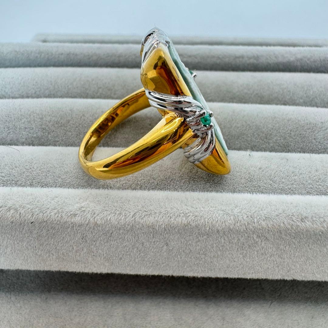 【ケース付き】Mucha ミュシャ カメオ　宝飾リングコレクション　13号　3点