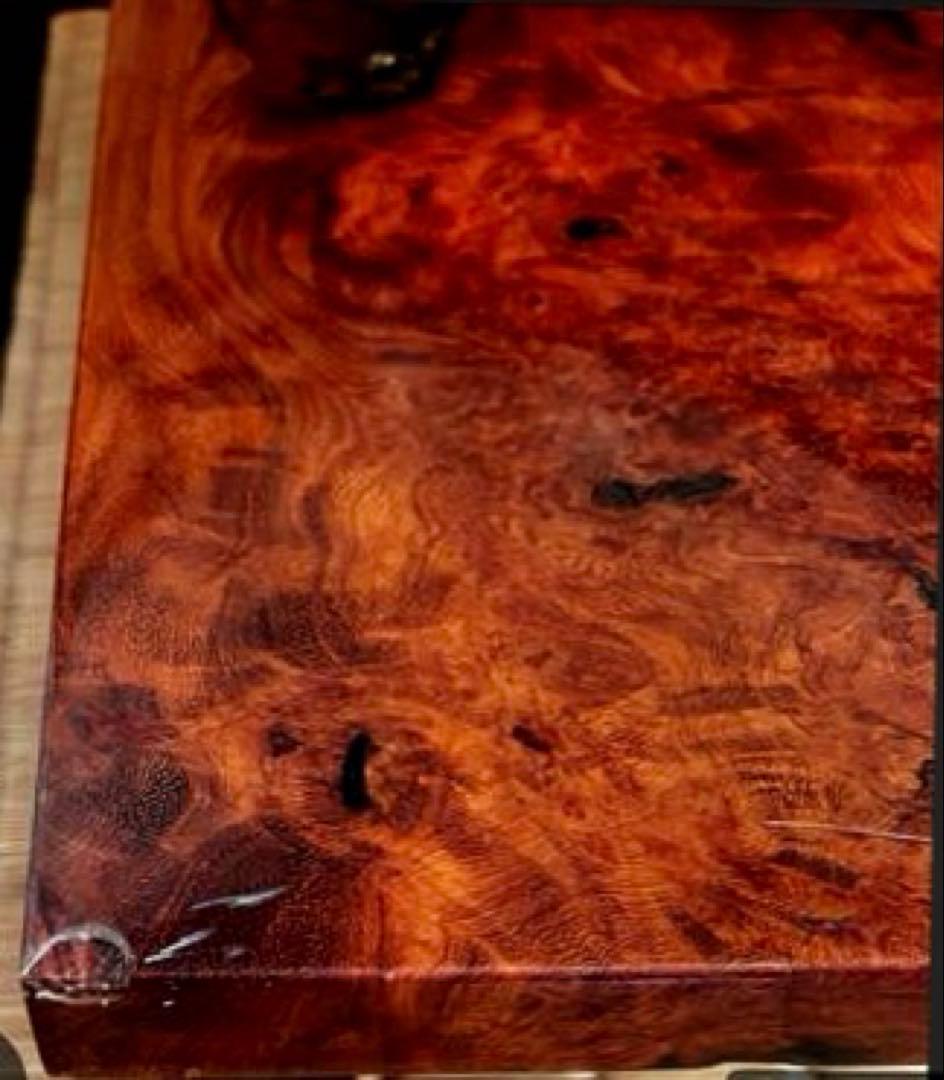 天然時代木 花梨 玉杢 瘤 四足 中型 花台 香台 盆栽台