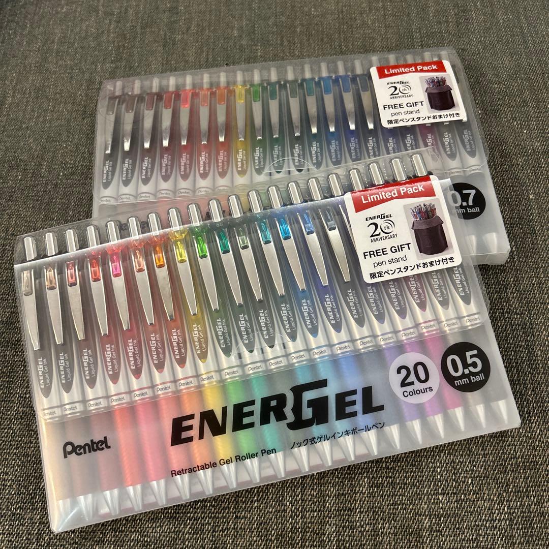 2セット★エナージェル 20周年限定 20色セット 0.5mm★