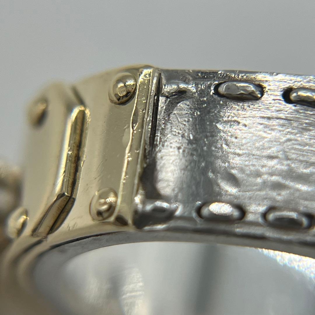 エルメス HERMES ケリー リング 表記サイズ51 SV YG コンビ