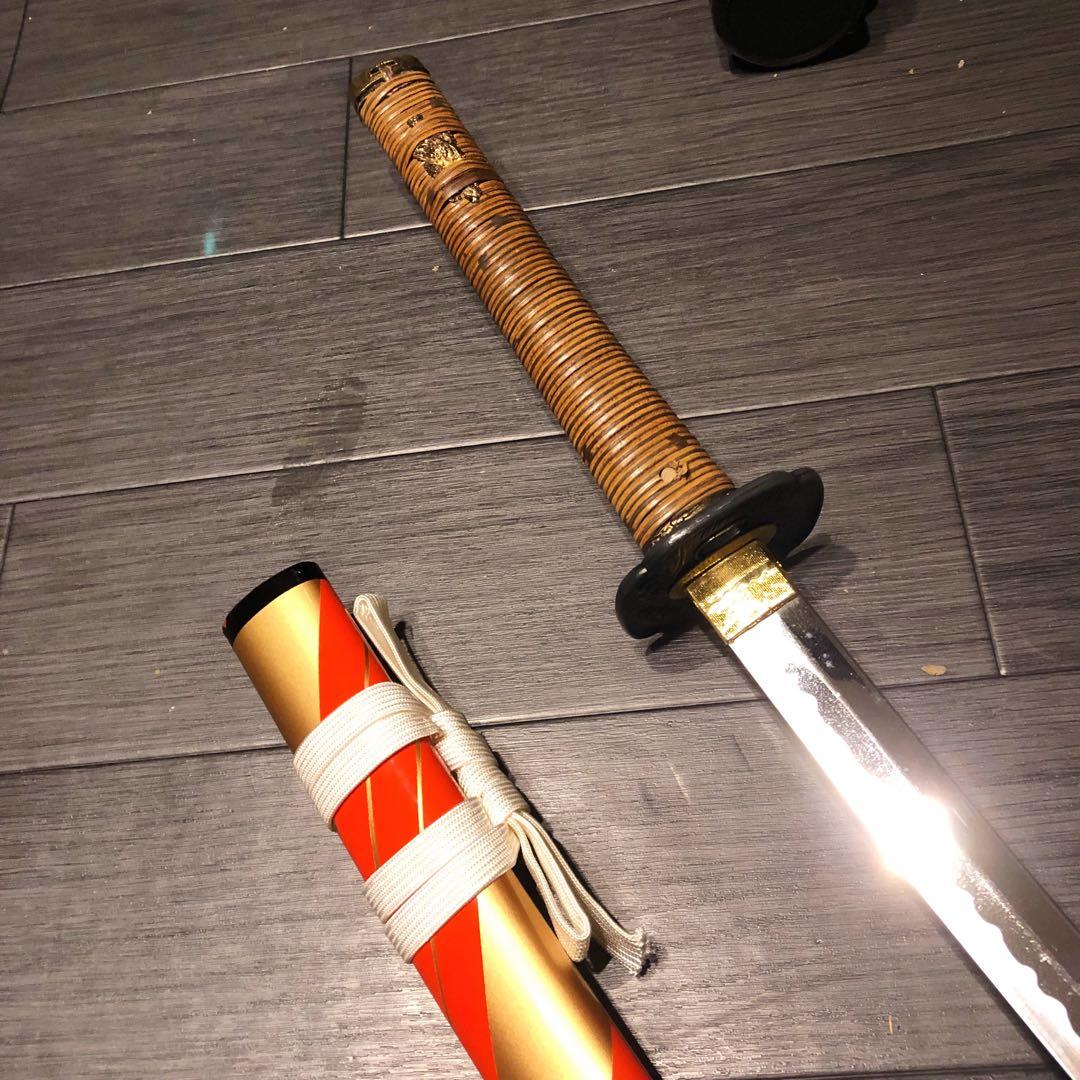 本格模造刀　居合刀　橙拵え　模造刀 日本刀　刀