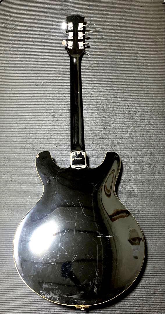 か*。様 Guyatone エレキギター 黒 セミアコースティック