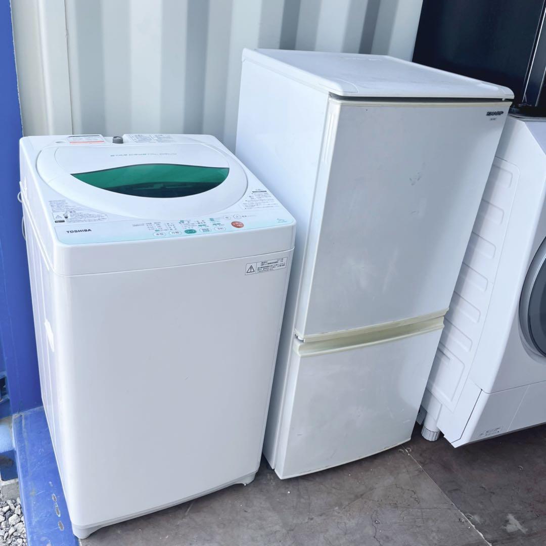 取付無料！完動品！SHARPホワイト冷蔵庫・高性能東芝6kg洗濯機セット