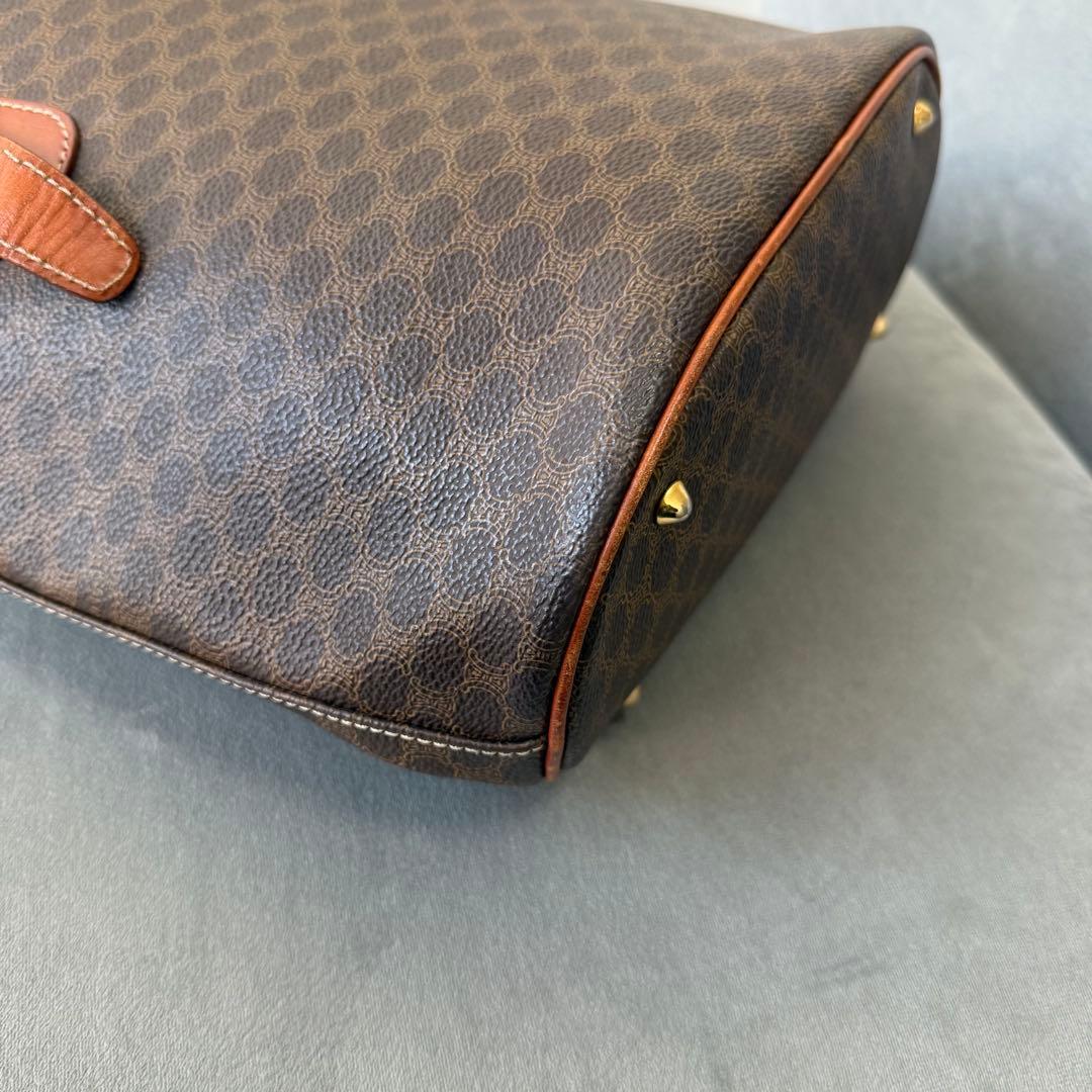 セリーヌ マカダム ハンドバッグ バケツ トートバッグ ブラウン