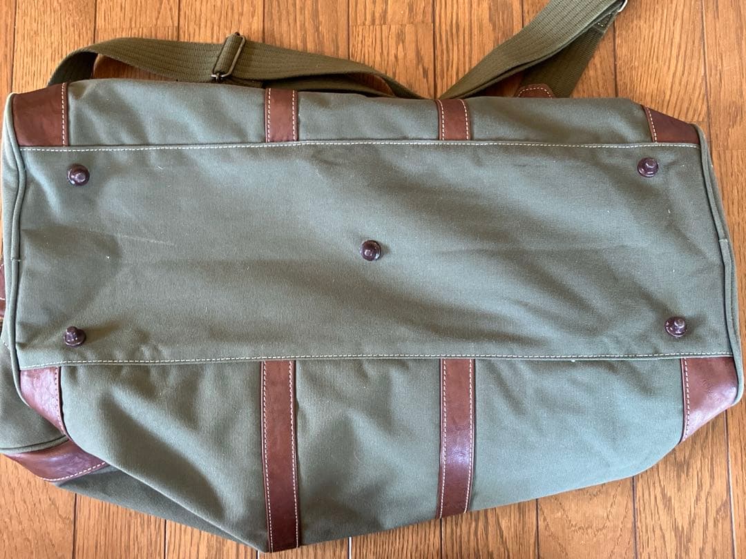 80年代 高品質 LUCKY STRIKE ボストンバッグ オリーブグリーン